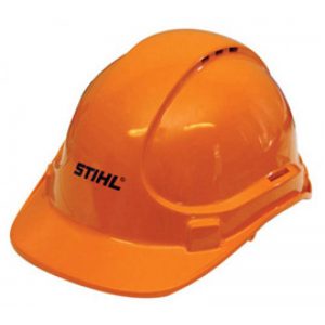 orange construction helmet