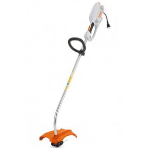 electric grass trimmer with loop handle