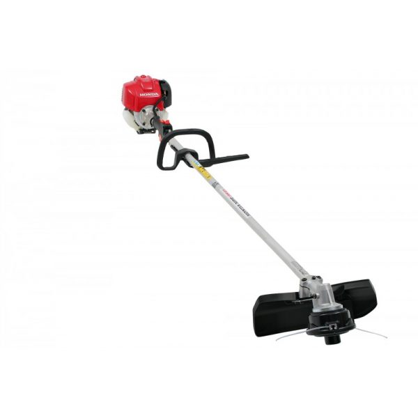 red electric grass trimmer machine with loop handle