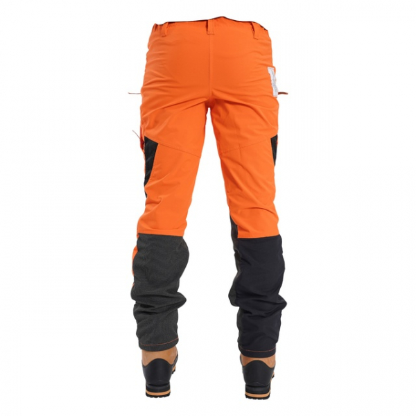 men's orange chainsaw pants