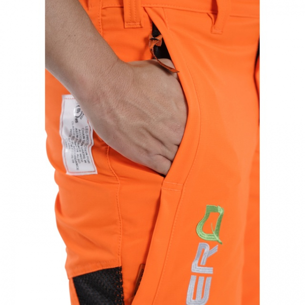 orange pants with side pocket