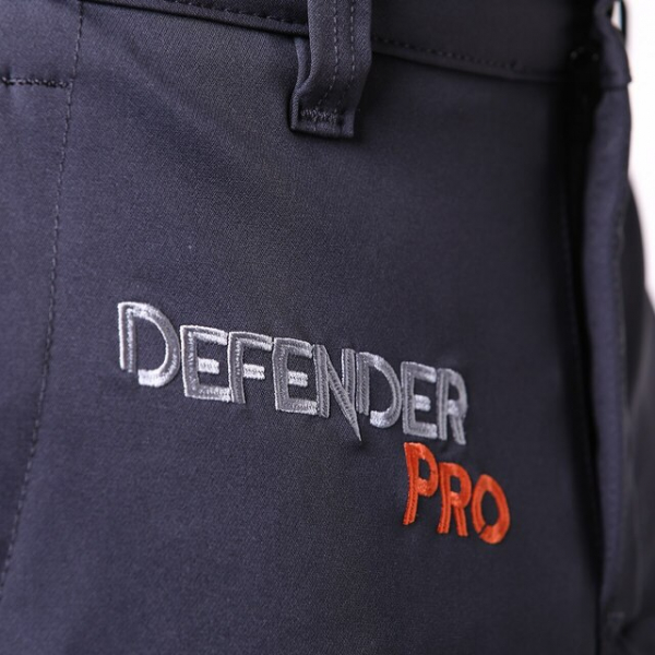 defender pro embroidery on pants