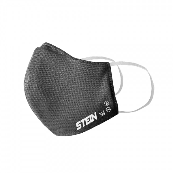 small grey 3-layer safe mask