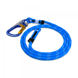 blue rope with 3-way snap