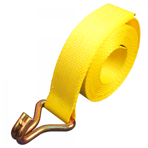 yellow nylon webbing with inverted hook