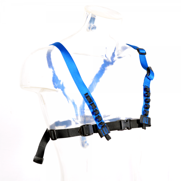 blue chest harness