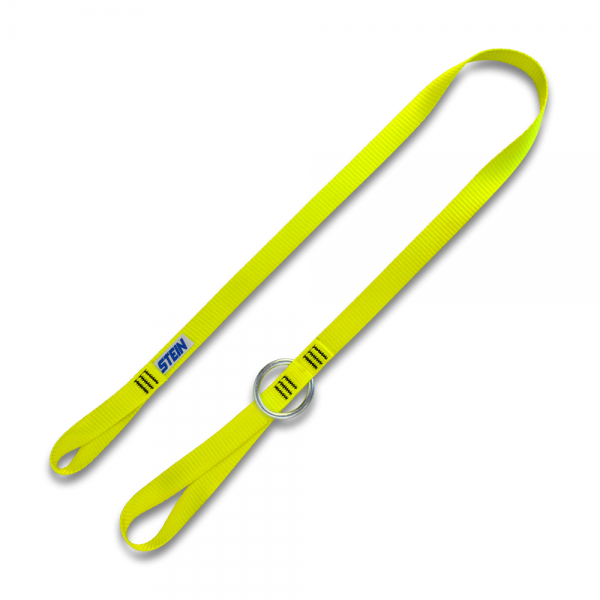 yellow lanyard with small ring