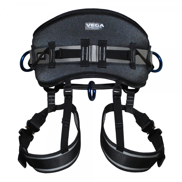black climbing harness
