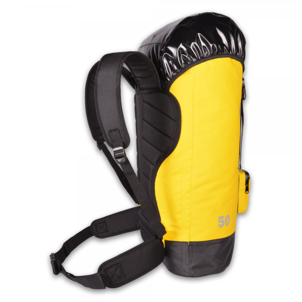 black and yellow voyager storage bag