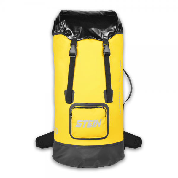 black and yellow voyager storage bag