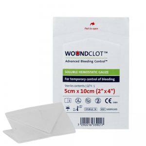 woundclot abc gauze pack 5cm x 10cm