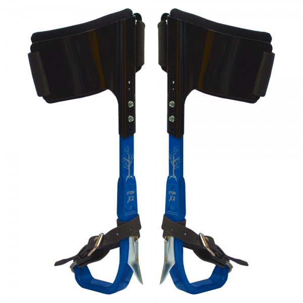 two climber kit fitted with gaffs