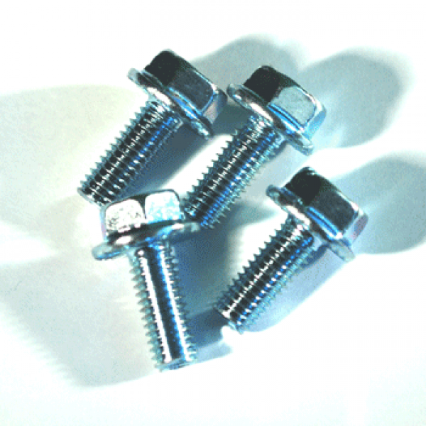 four small metal screws