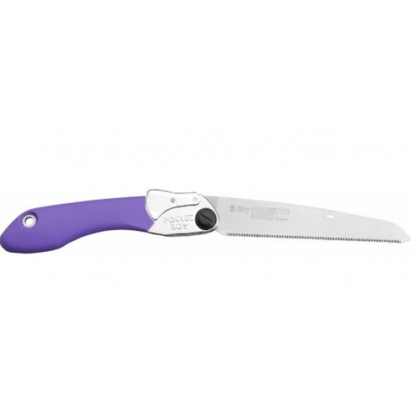 small blade with purple handle