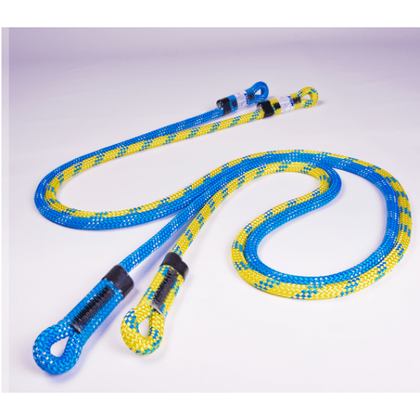 two blue and yellow ropes