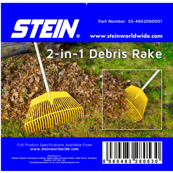 stein 2 in 1 plastic leaf rake poster