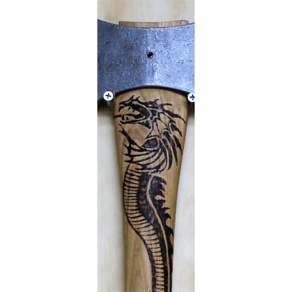 throwing axe with dragon print