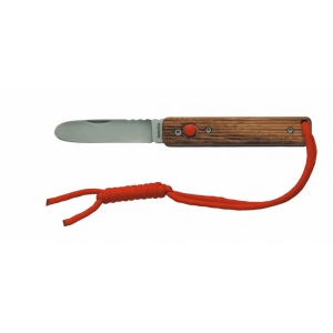 child's knife with red string