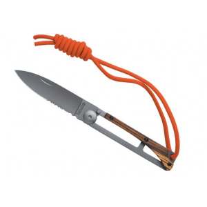 skinny pocket knife with red string