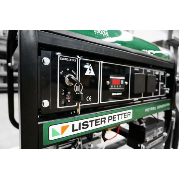 green portable generator with e start