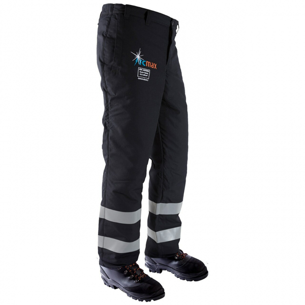 men's black and grey fire resistant trousers