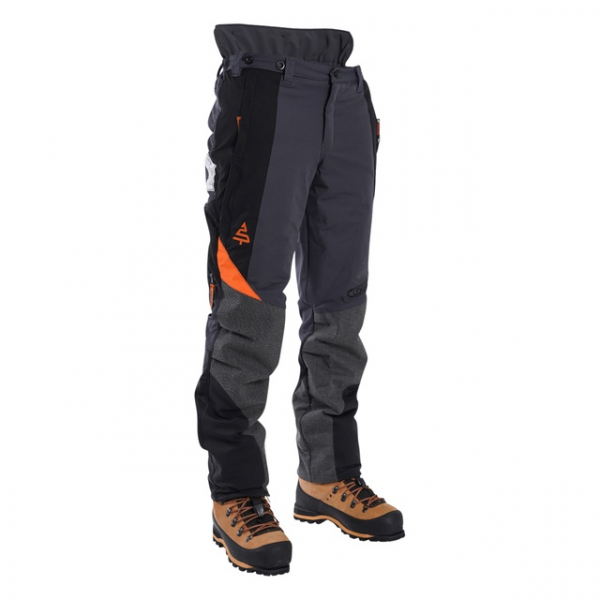men's grey chainsaw trousers