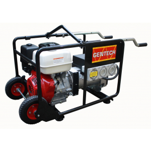 two wheels with handles powered generator