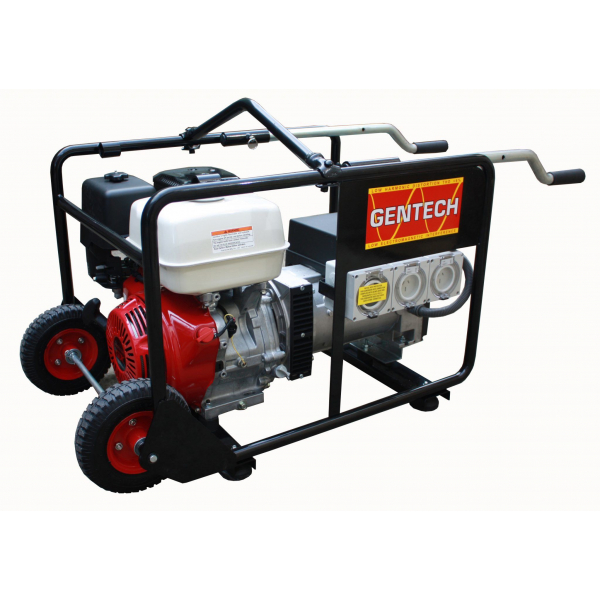 two wheels with handles powered generator